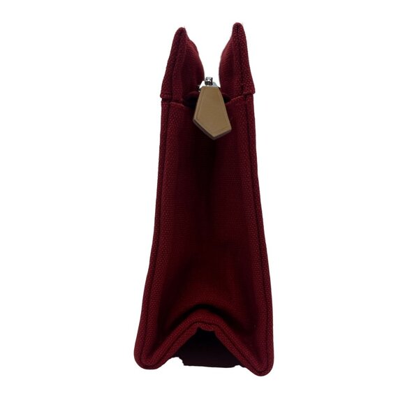 Authentic HERMES Douville Pouch Red Cotton #36635392 - Picture 5 of 12